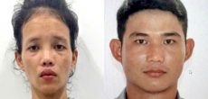 2 nghi phạm cướp giật điện thoại của người bại liệt. Ảnh: Công an cung cấp