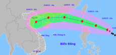 Dự báo hướng di chuyển của bão Ragasa có thể ảnh hưởng đến nước ta