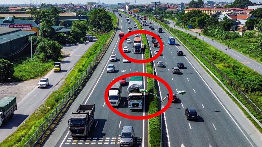 Xe tải, xe khách từ 29 chỗ ngồi, xe giường nằm bị cấm đi vào làn 1 trên 2 tuyến cao tốc