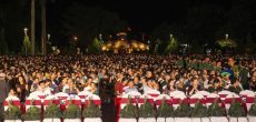 Hình ảnh gây xúc động nhất là hàng ghế đầu tiên, nơi đặt những chiếc balo của những chiến sĩ.