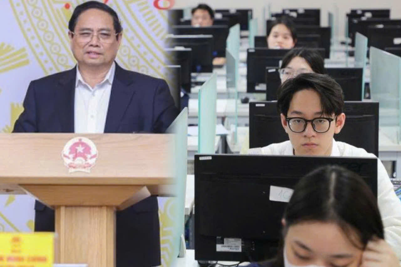 Tháng 6/2025 Thủ tướng yêu cầu chuẩn bị điều kiện thí điểm thi tốt nghiệp trên máy từ 2027