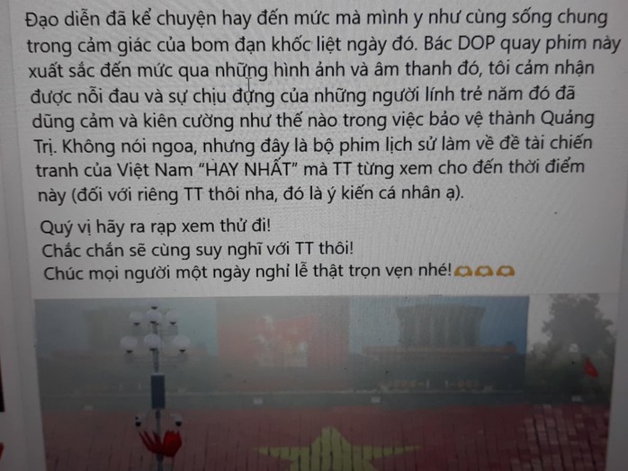 Anh đã sửa lại thành "chiến tranh của Việt Nam"