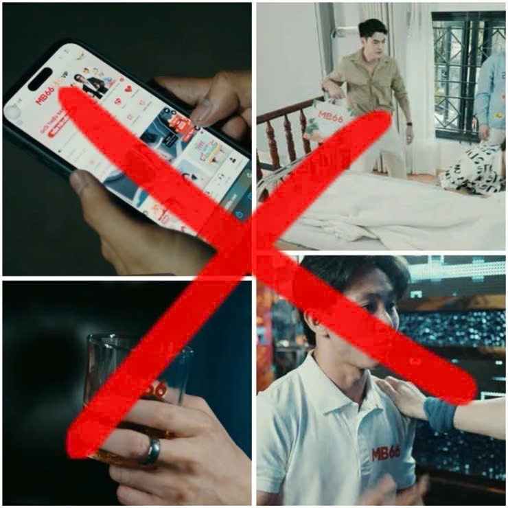 Hình ảnh quảng cáo web cá độ lộ liễu, dày đặc trong MV. Ảnh: Chụp màn hình Hình ảnh quảng cáo web cá độ lộ liễu, dày đặc trong MV. Ảnh: Chụp màn hình